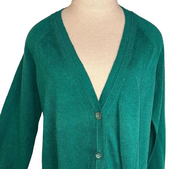 Eddie Bauer Green Cardigan Sweater - Picture 3 of 11